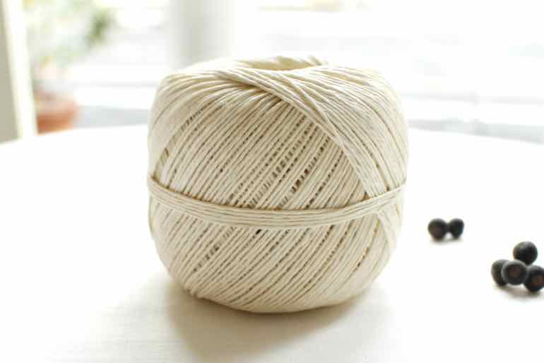 EG-Bリネン糸艶消しワックス加工<br />White